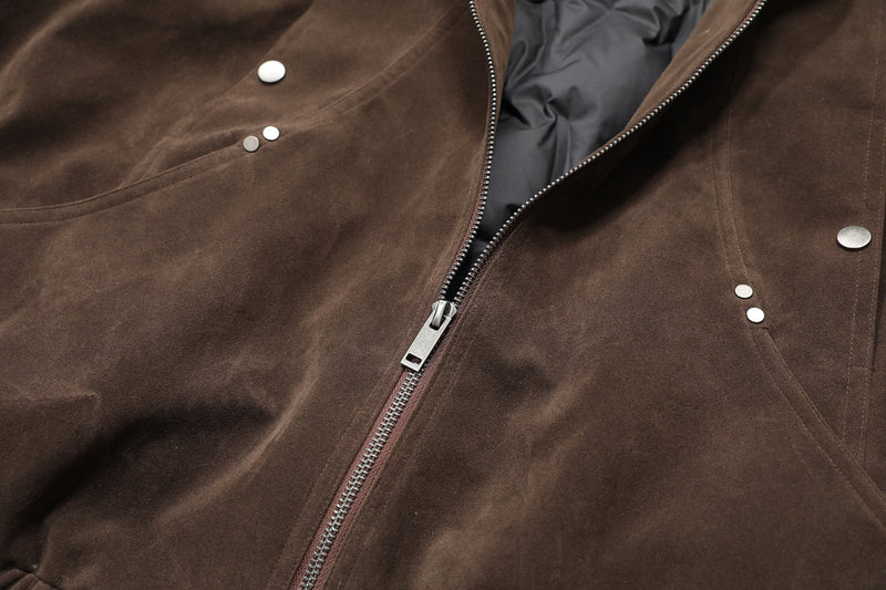 Faux-Fur Collar Vintage Bomber Jacket | Retro Aviator Style