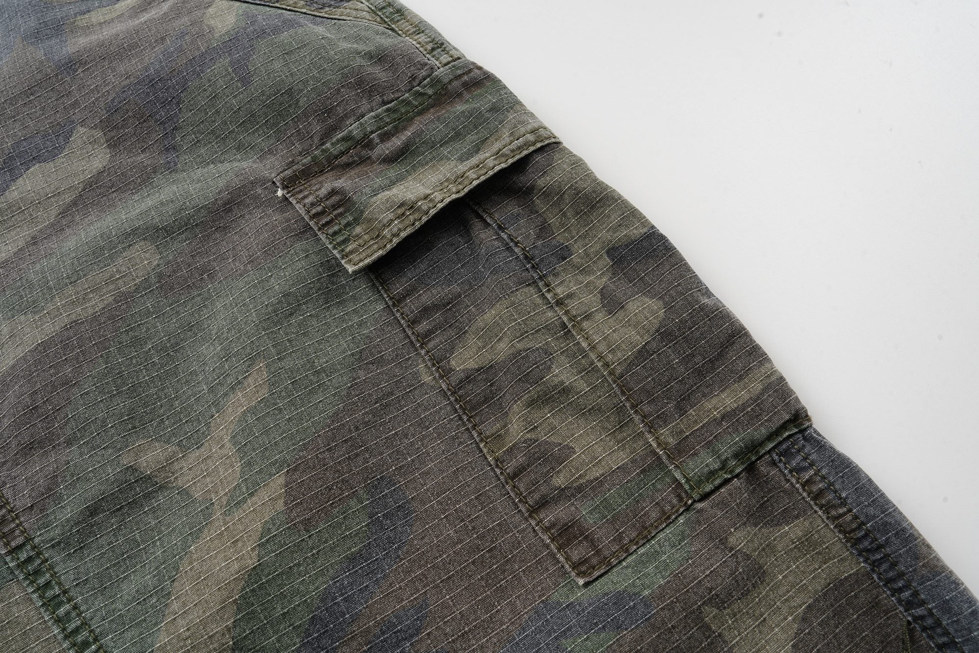 Camouflage Cargo Shorts | Oversized Wide-Leg Streetwear
