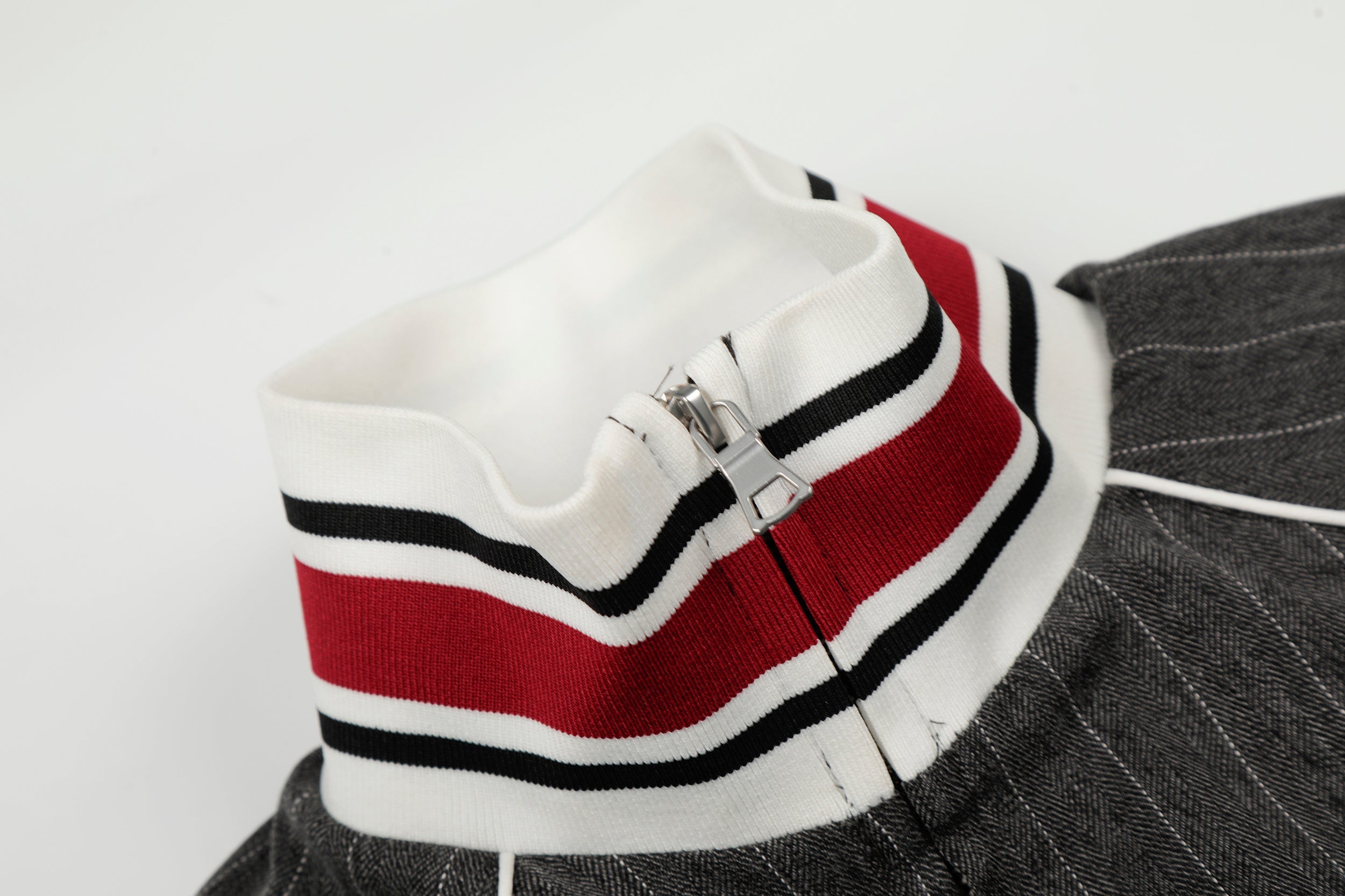 Pinstripe Track Zip Jacket | Retro Athletic Streetwear