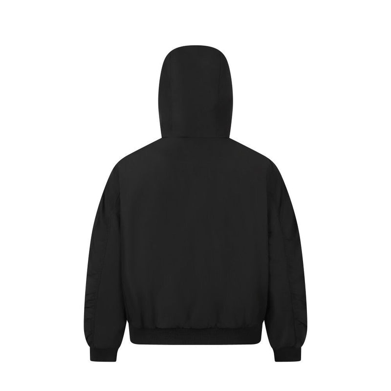 Leopard Fur-Lined Hooded Bomber Jacket | Streetwear