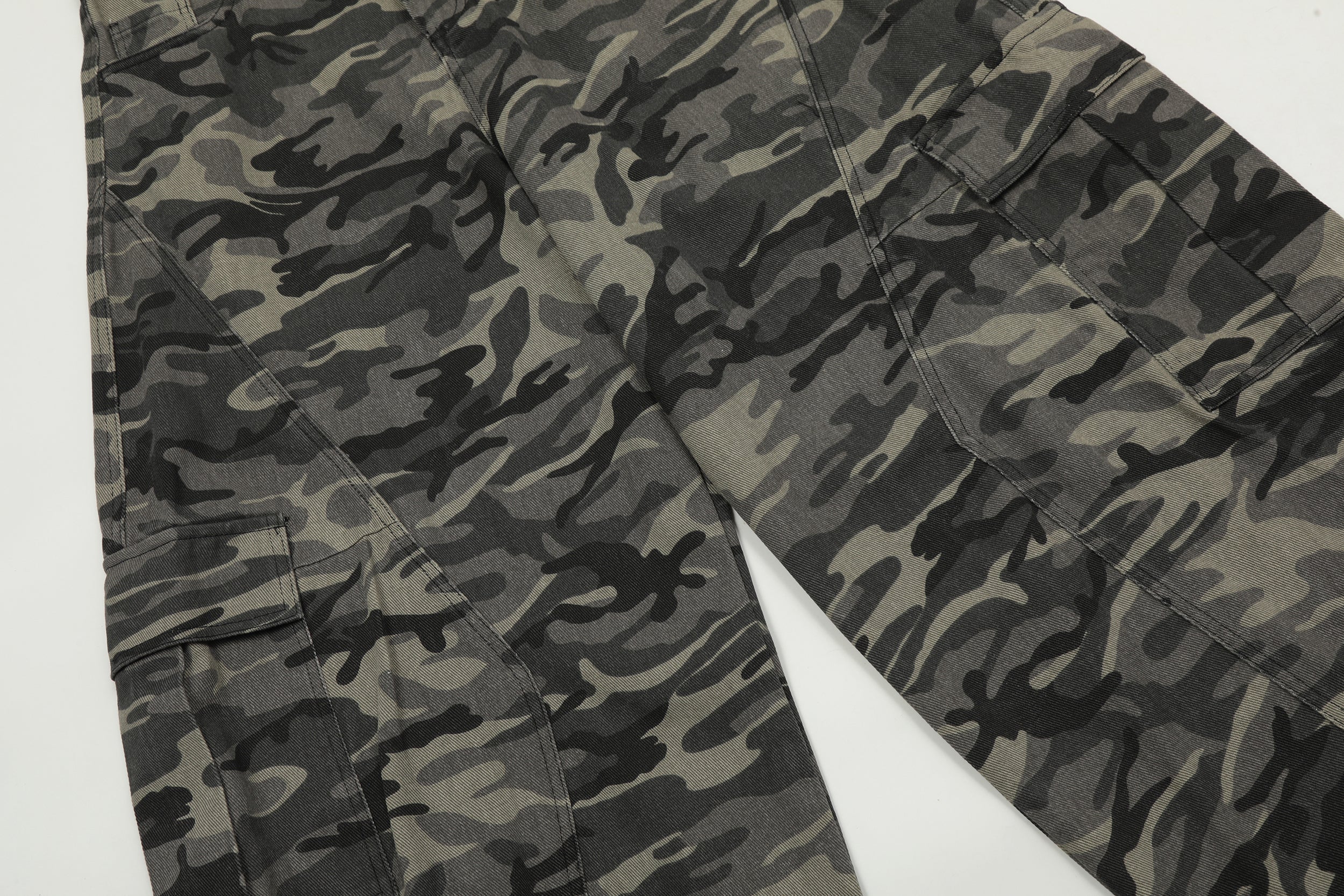 Camouflage Cargo Barrel Pants | Wide Leg Streetwear