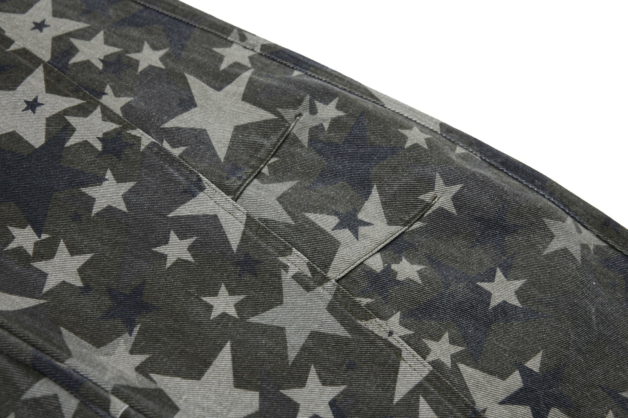 Omirad All-Star Barrel Leg Jeans | Vintage Wash Star Print Denim