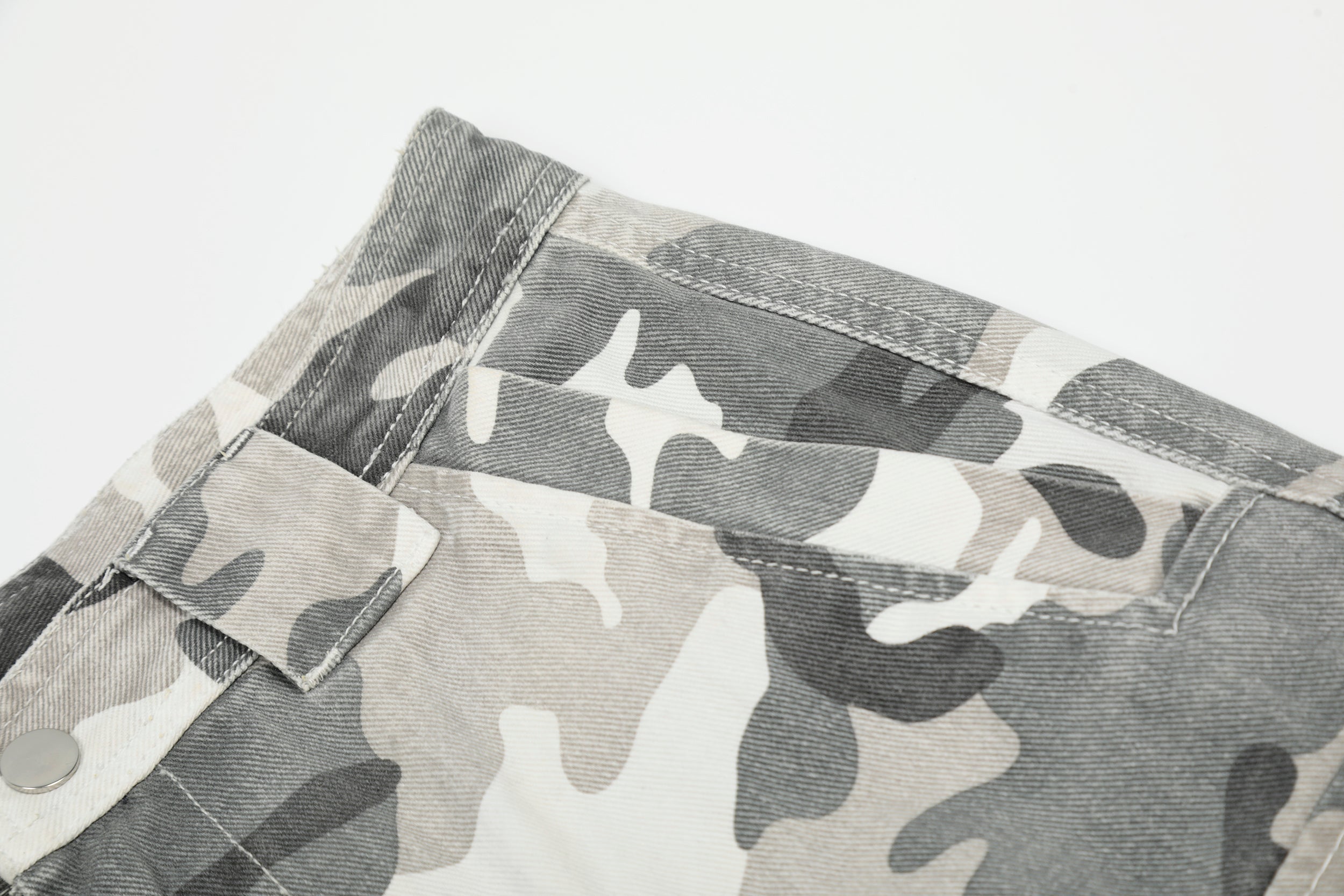 Arctic Camo Cargo Pants | Wide-Leg Tactical Streetwear