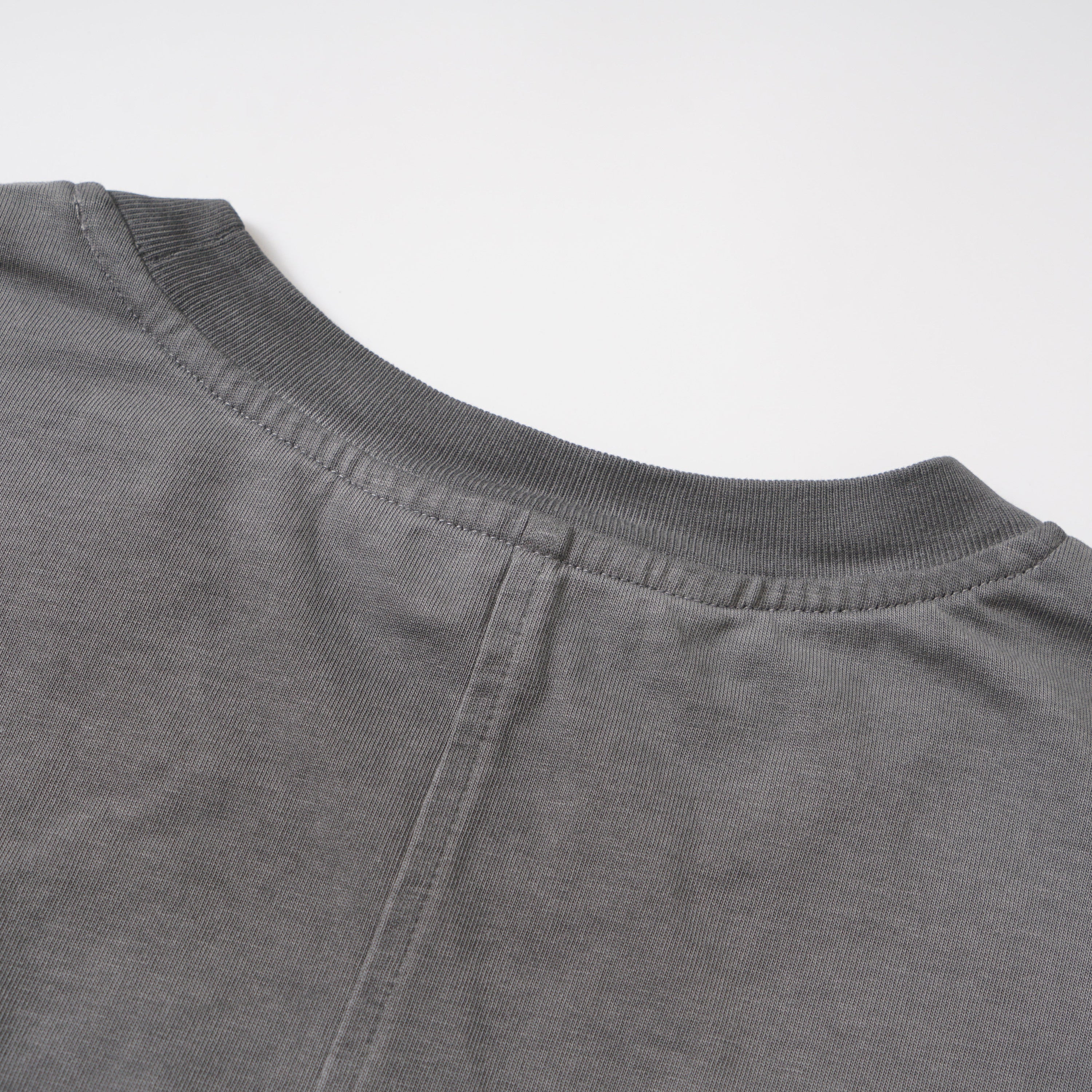 Omirad Layered Portrait Long Sleeve Tee | Washed Grey