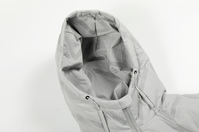 Quilted Hooded Puffer Jacket | Diamond Stitch Winter Coat
