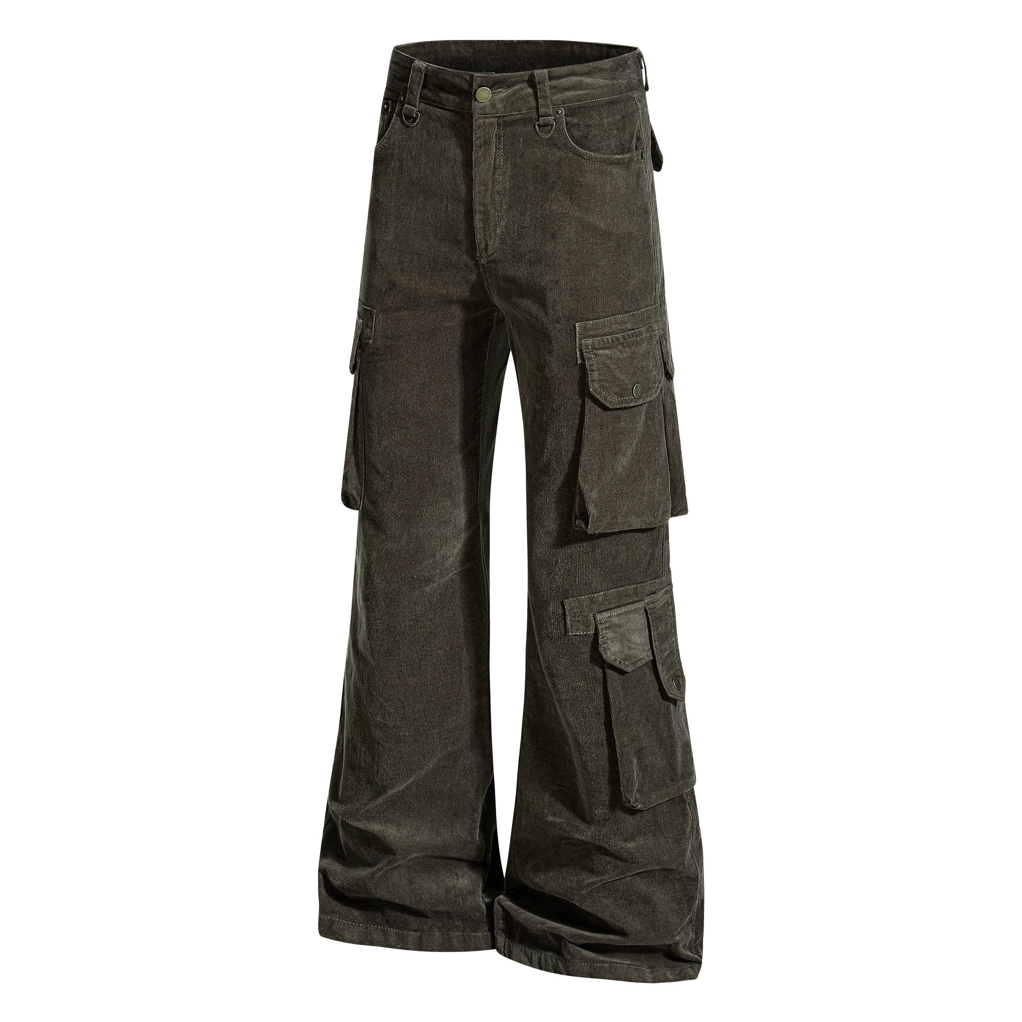Washed Utility Flared Cargo Pants | Street-Ready Style