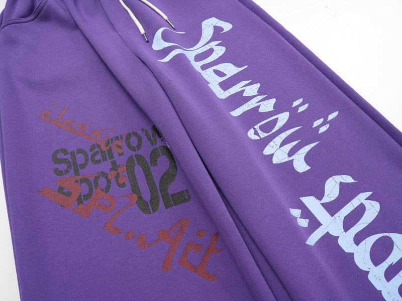 Graffiti Graphic Wide-Leg Sweatpants | Y2K Street Style