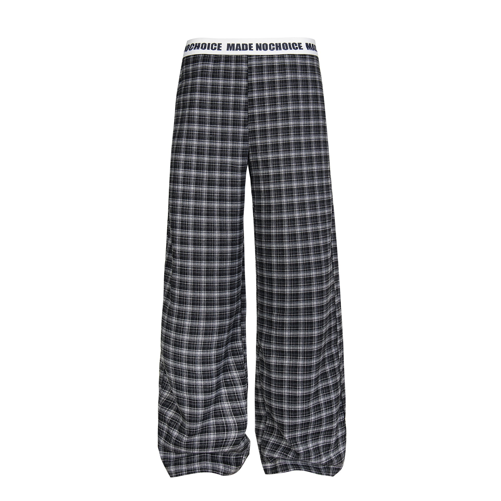 Made No Choice Plaid Wide-Leg Lounge Pants | 100% Cotton