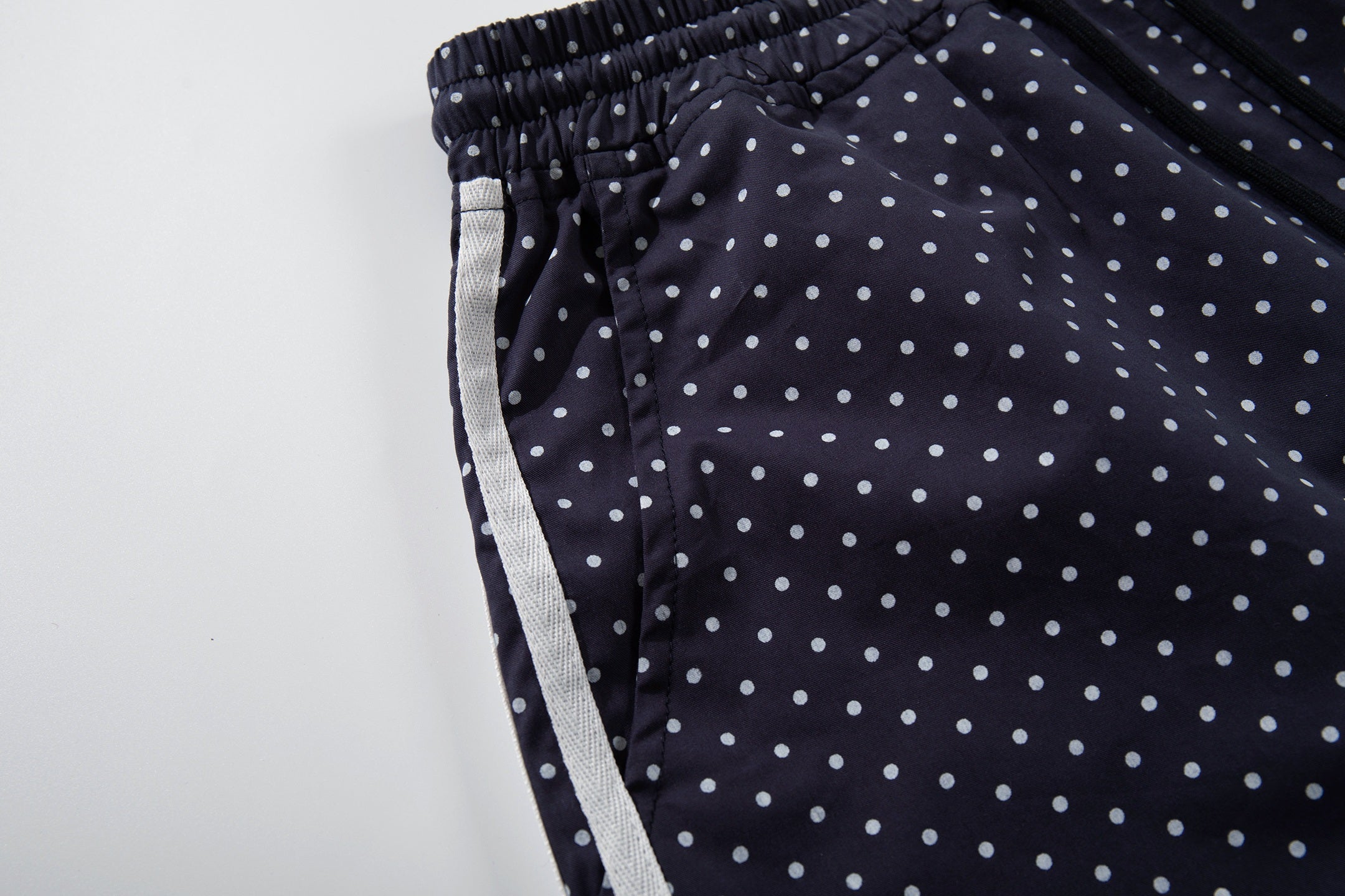 Polka Dot Wide-Leg Track Pants | Sporty Streetwear