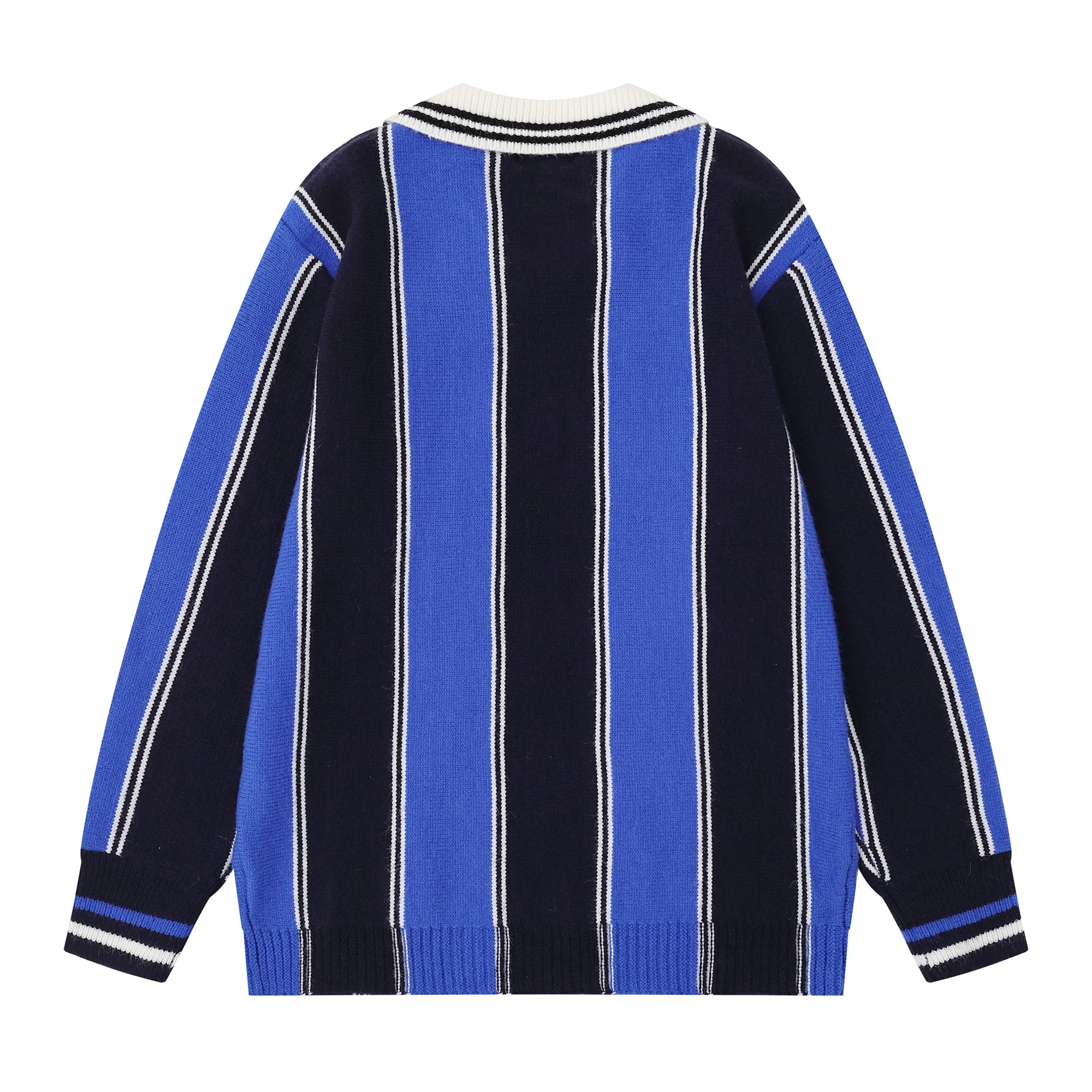 Collegiate Stripe Knit Sweater | Varsity Retro Pullover