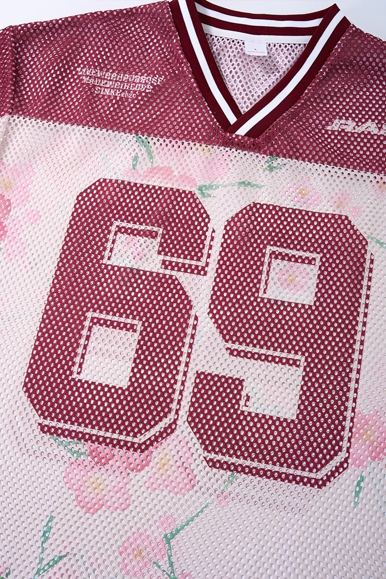 Omirad Blossom 69 Floral Mesh Jersey T-Shirt | Streetwear