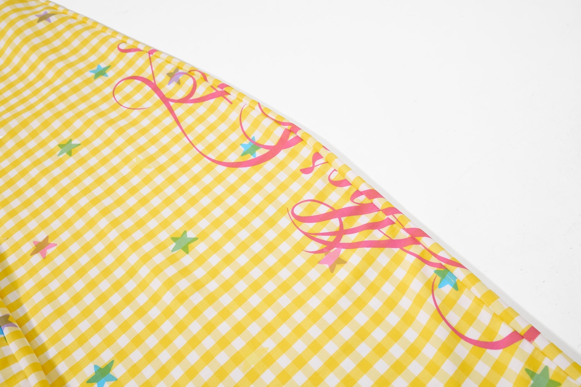Pastel Gingham Balloon Pants | Y2K Wide-Leg Star Print