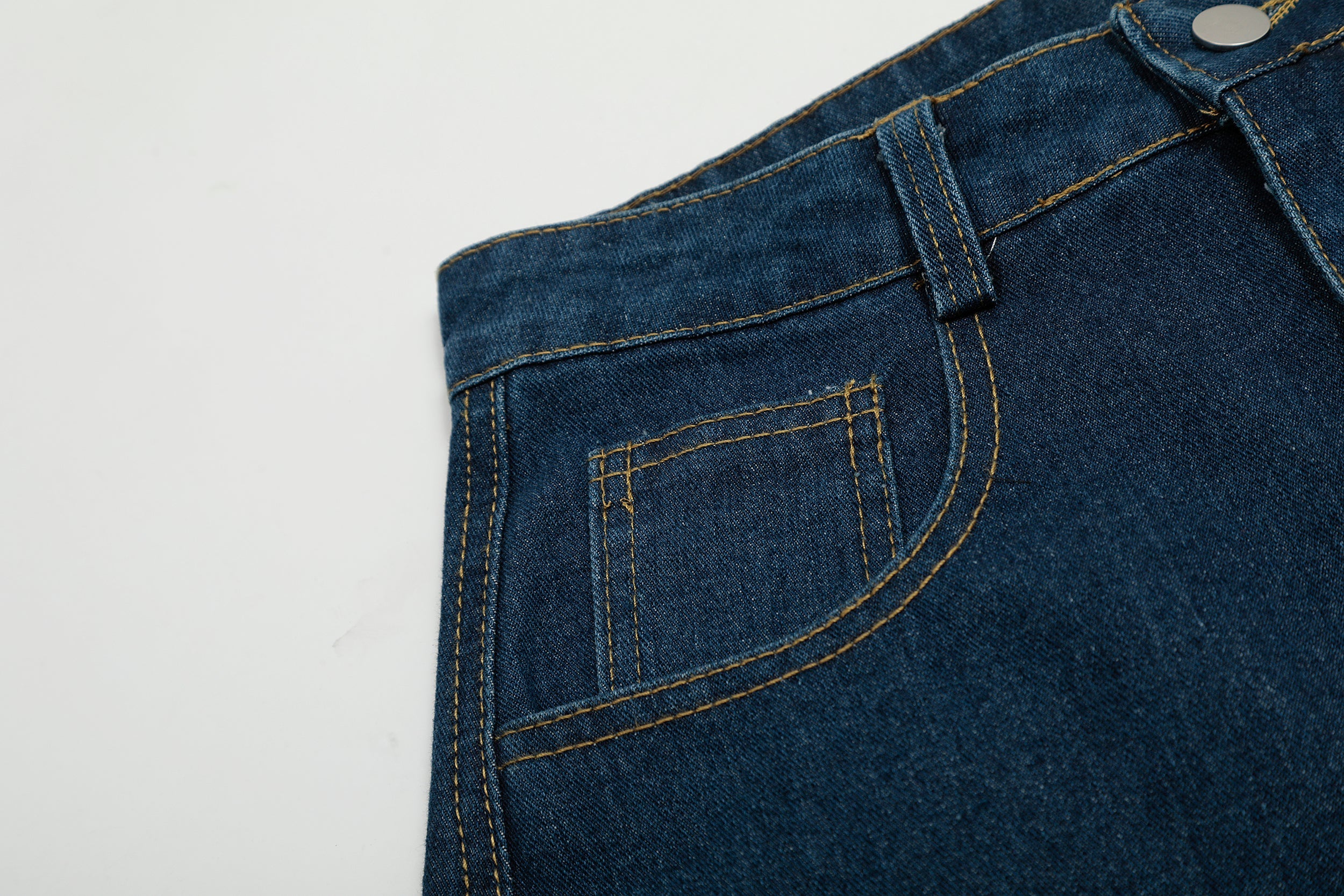 Omirad Stripe Panel Balloon Wide-Leg Denim Pants