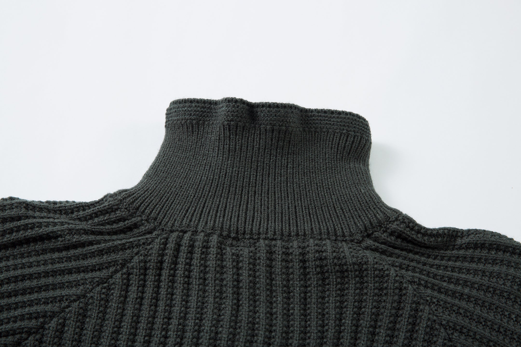 Men's Ribbed Half-Zip Knit Sweater | Clean Streetwear Style