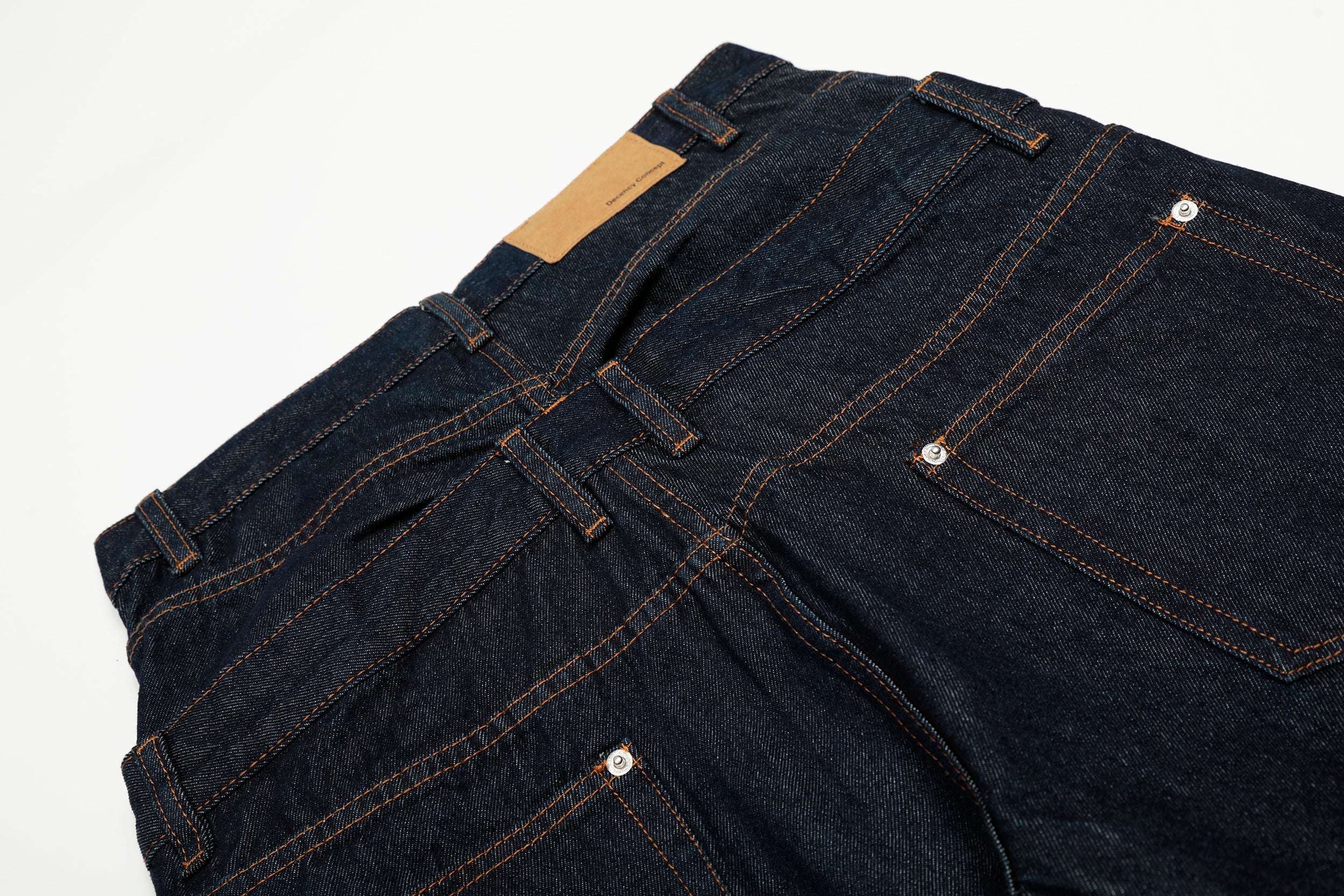 Omirad Double-Waist Wide-Leg Workwear Jeans | Deep Indigo
