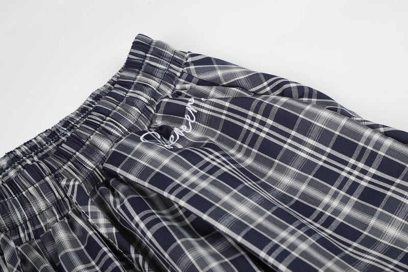 Omirad Plaid Balloon Wide-Leg Pants | Y2K Streetwear