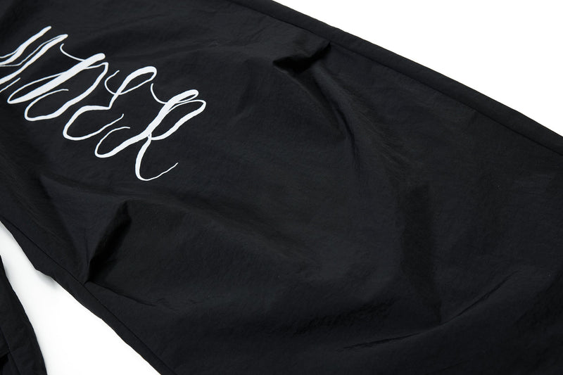 Retro Script Wide-Leg Track Pants | Bold Streetwear