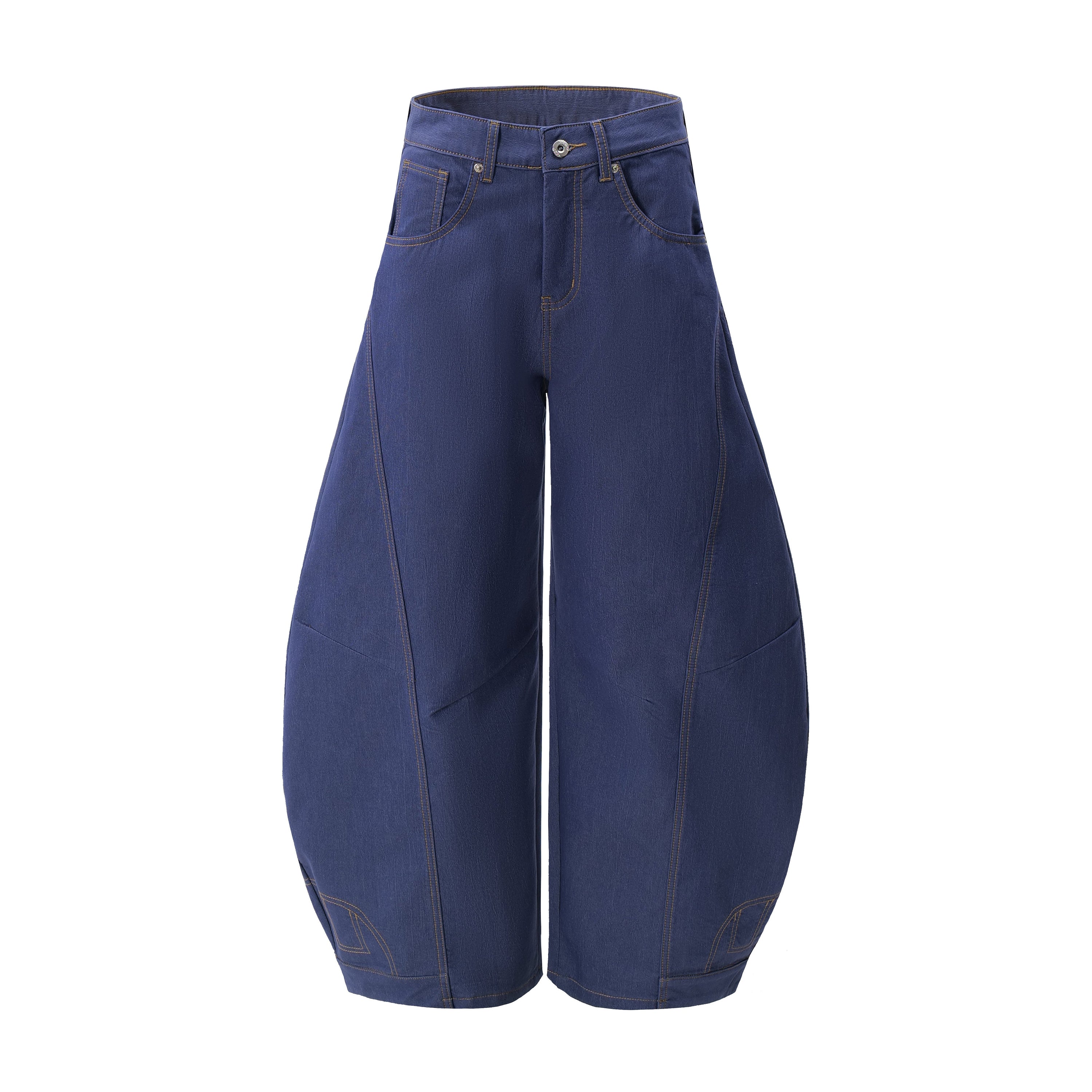 Omirad Curved Volume Wide-Leg Balloon Jeans | SEAKOFF