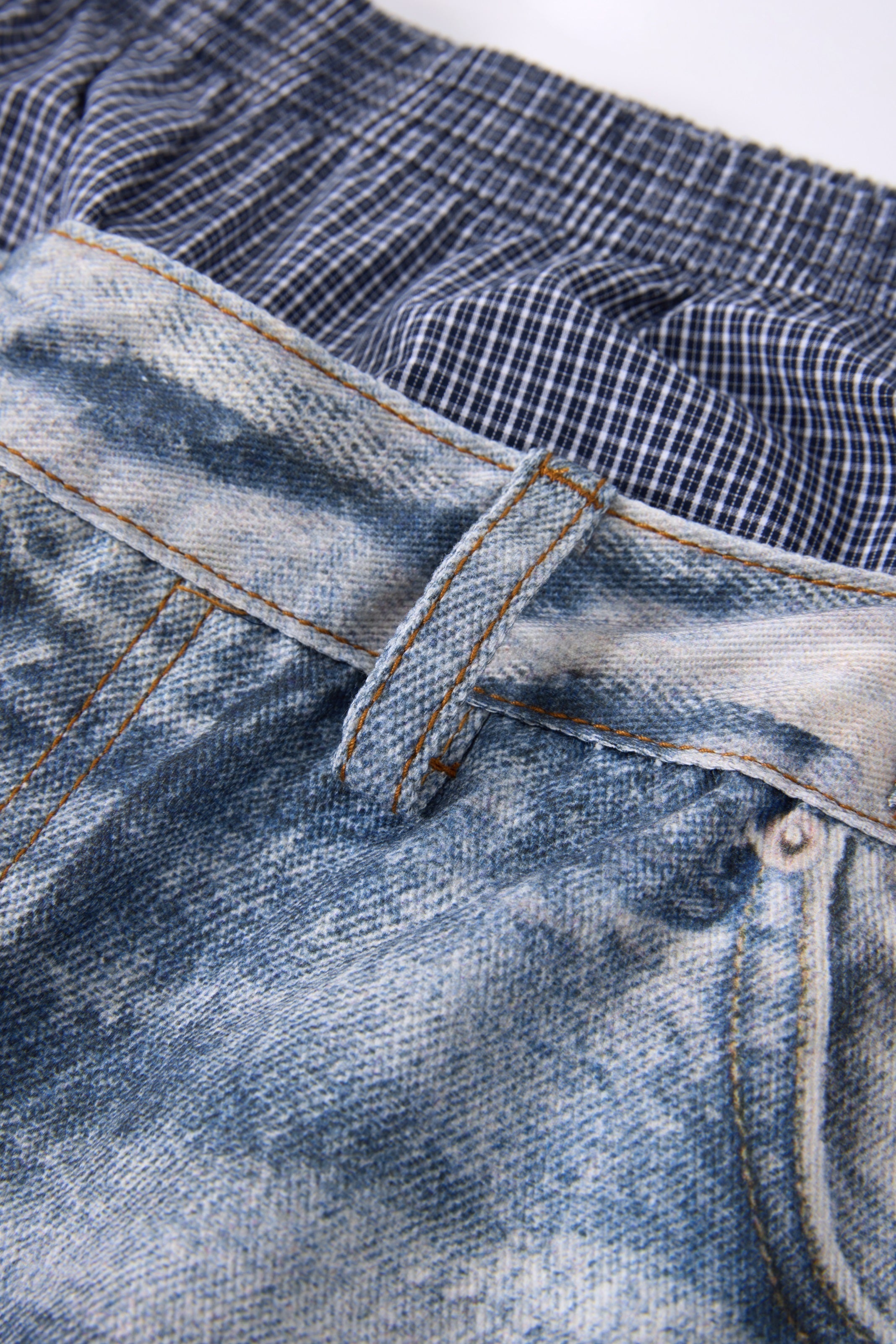 Omirad Layered Waist Distressed Wide-Leg Jeans | Streetwear