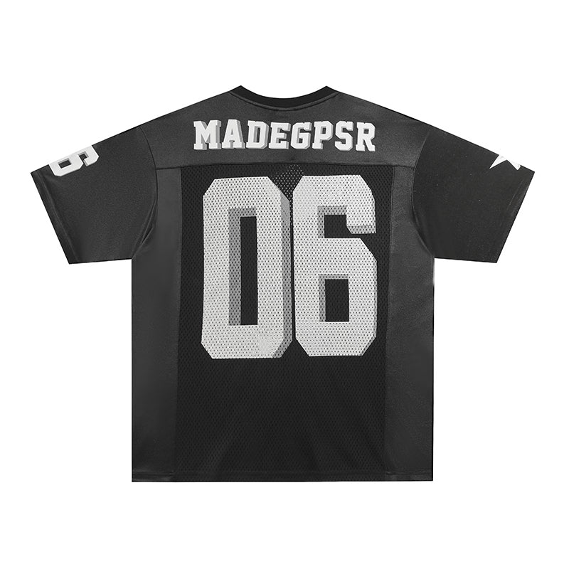 Mesh Panel Football Jersey Tee Number 06 | SEAKOFF – Seakoff