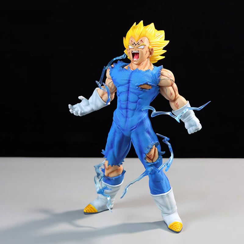 Vegeta Super Saiyan Figura coleccionable - Dragon Ball Z, 27 cm, alto detalle, pose de batalla