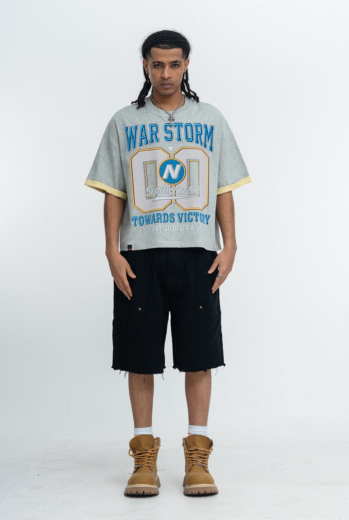 Omirad War Storm 00 Varsity Graphic Tee | Streetwear