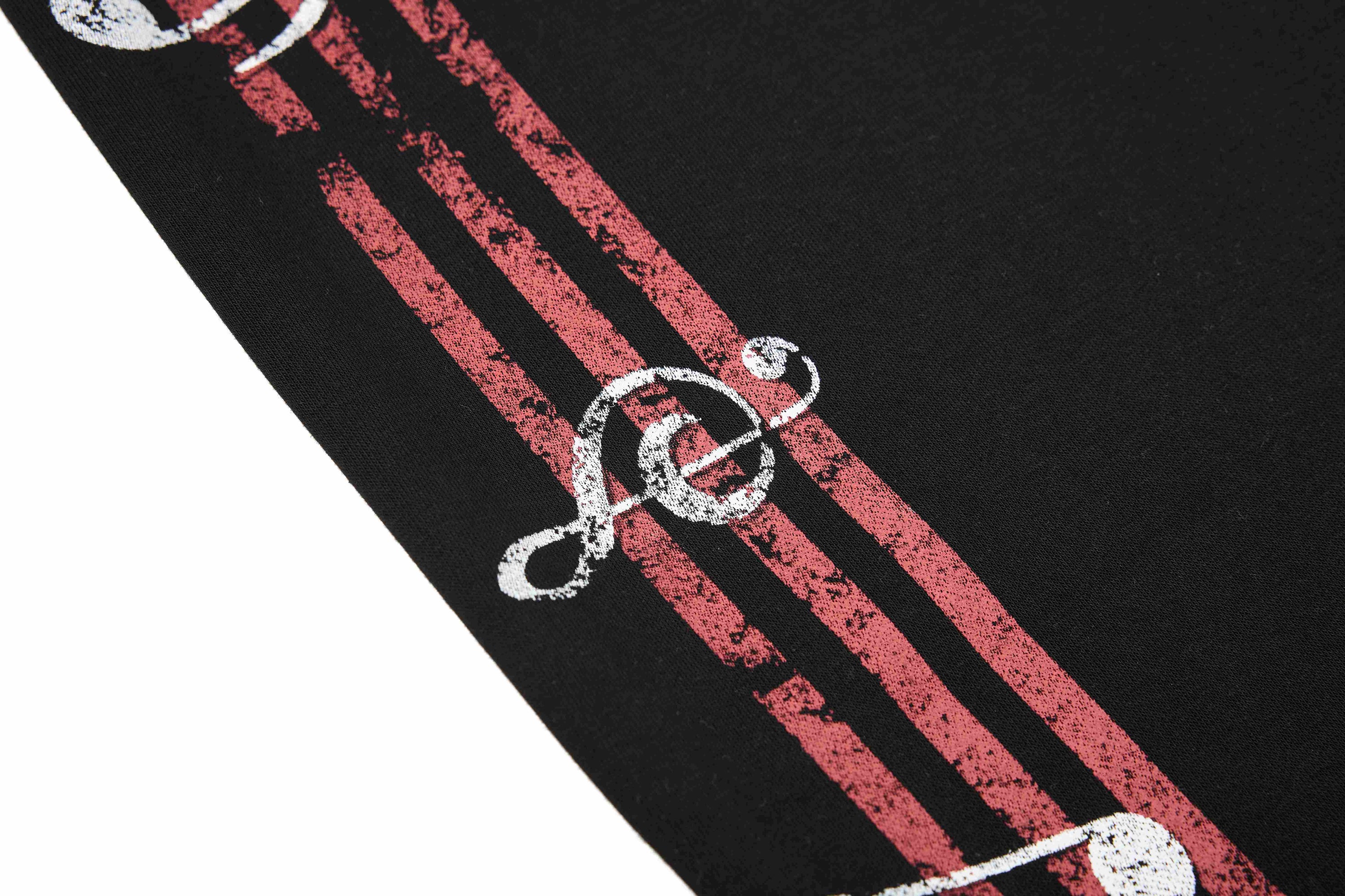 Omirad Vintage Stripe Graphic Wide-Leg Sweatpants
