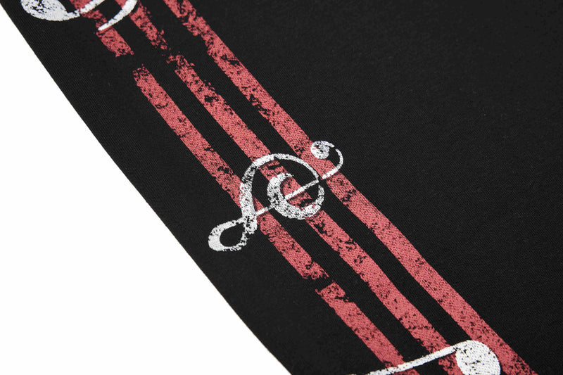 Omirad Vintage Stripe Graphic Wide-Leg Sweatpants