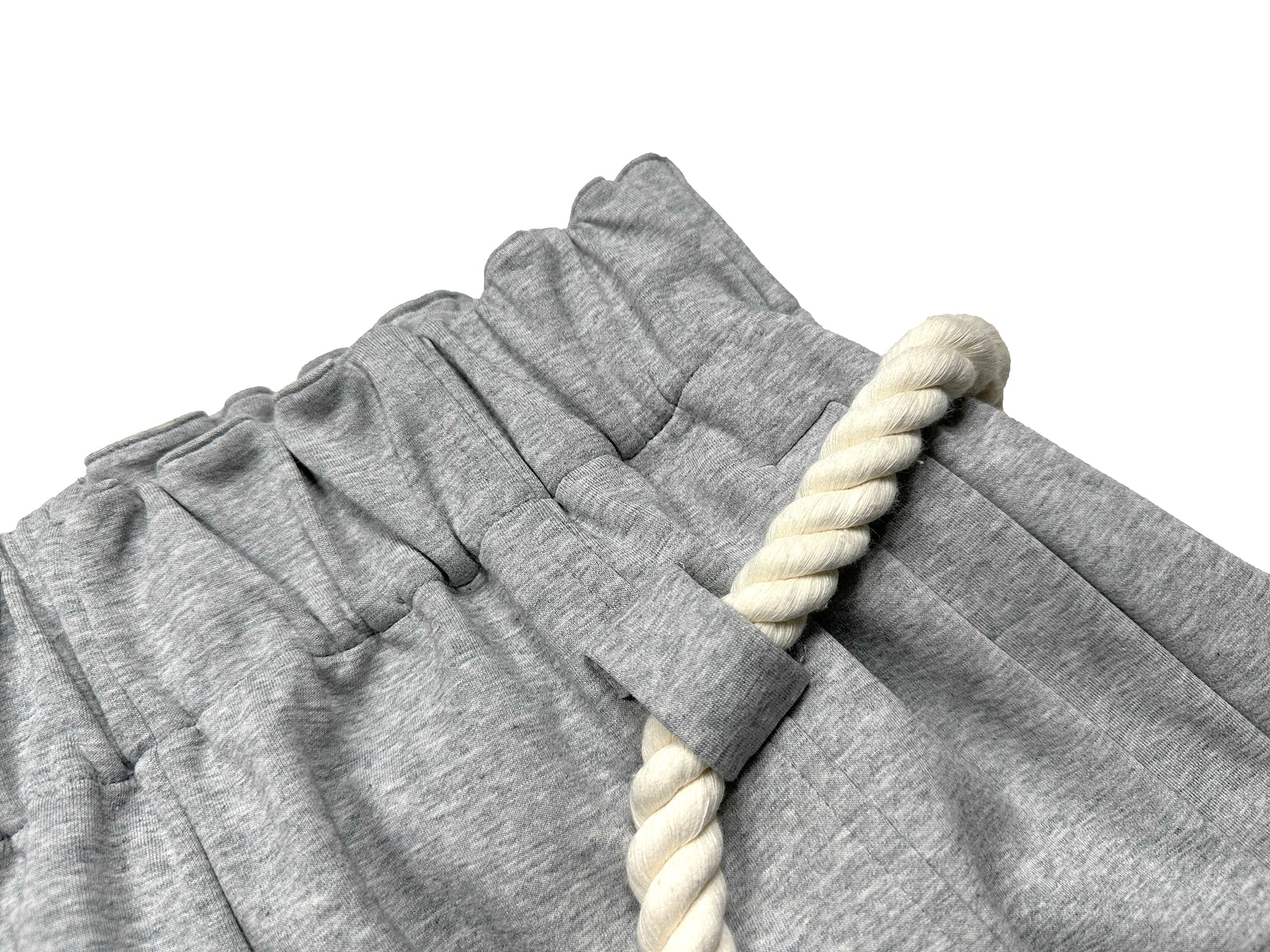Omirad Rope-Tie Sculpted Wide-Leg Sweatpants | SEAKOFF
