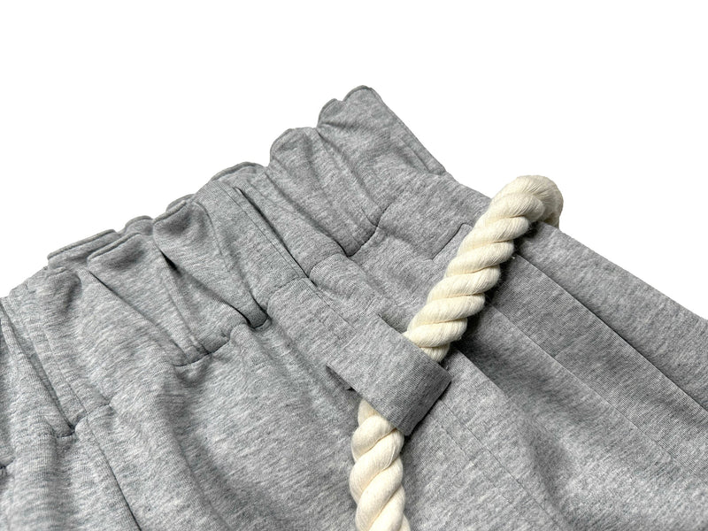 Omirad Rope-Tie Sculpted Wide-Leg Sweatpants | SEAKOFF