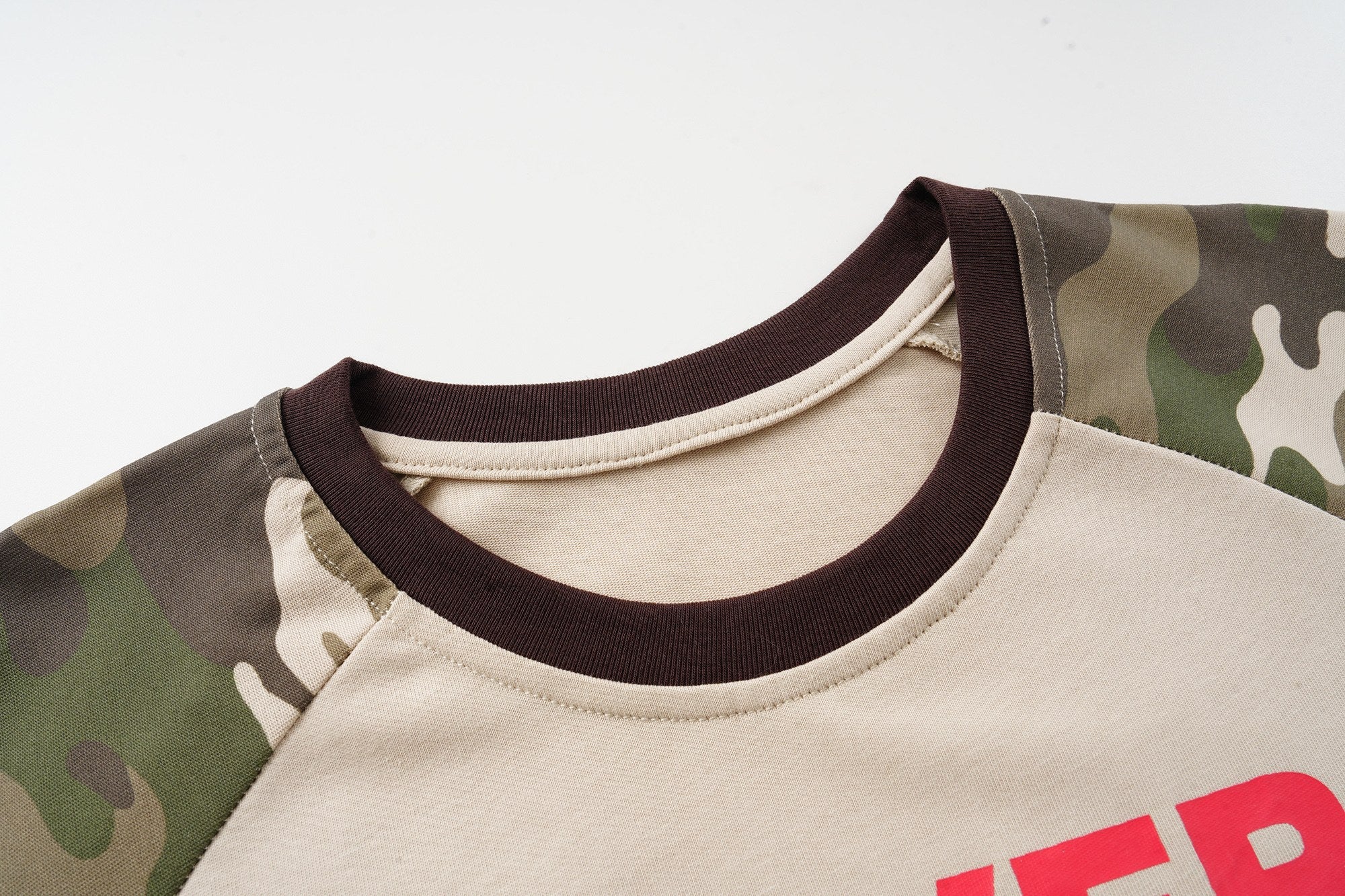 Omirad Never Lose Your Way Camo Raglan T-Shirt | Streetwear
