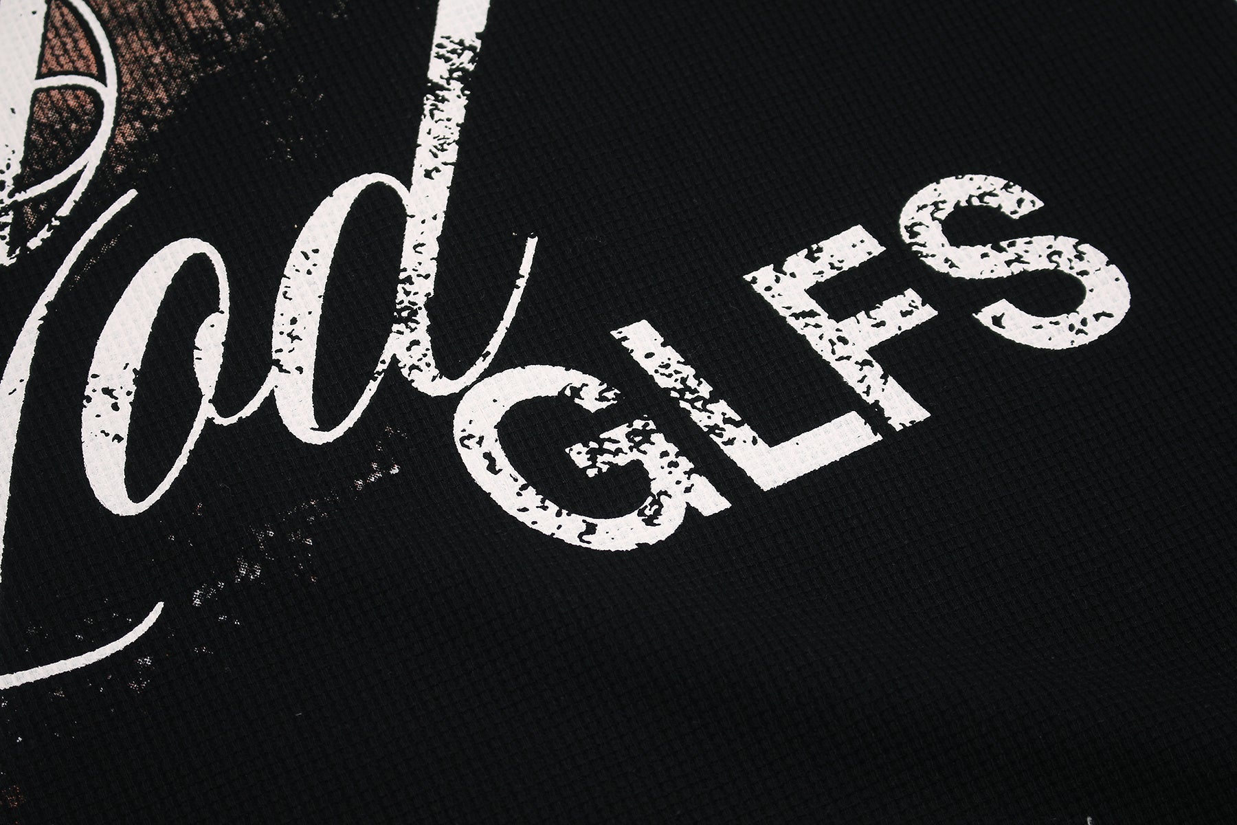 Gothic Cross Script Graphic Tee | Streetwear Statement T-Shirt