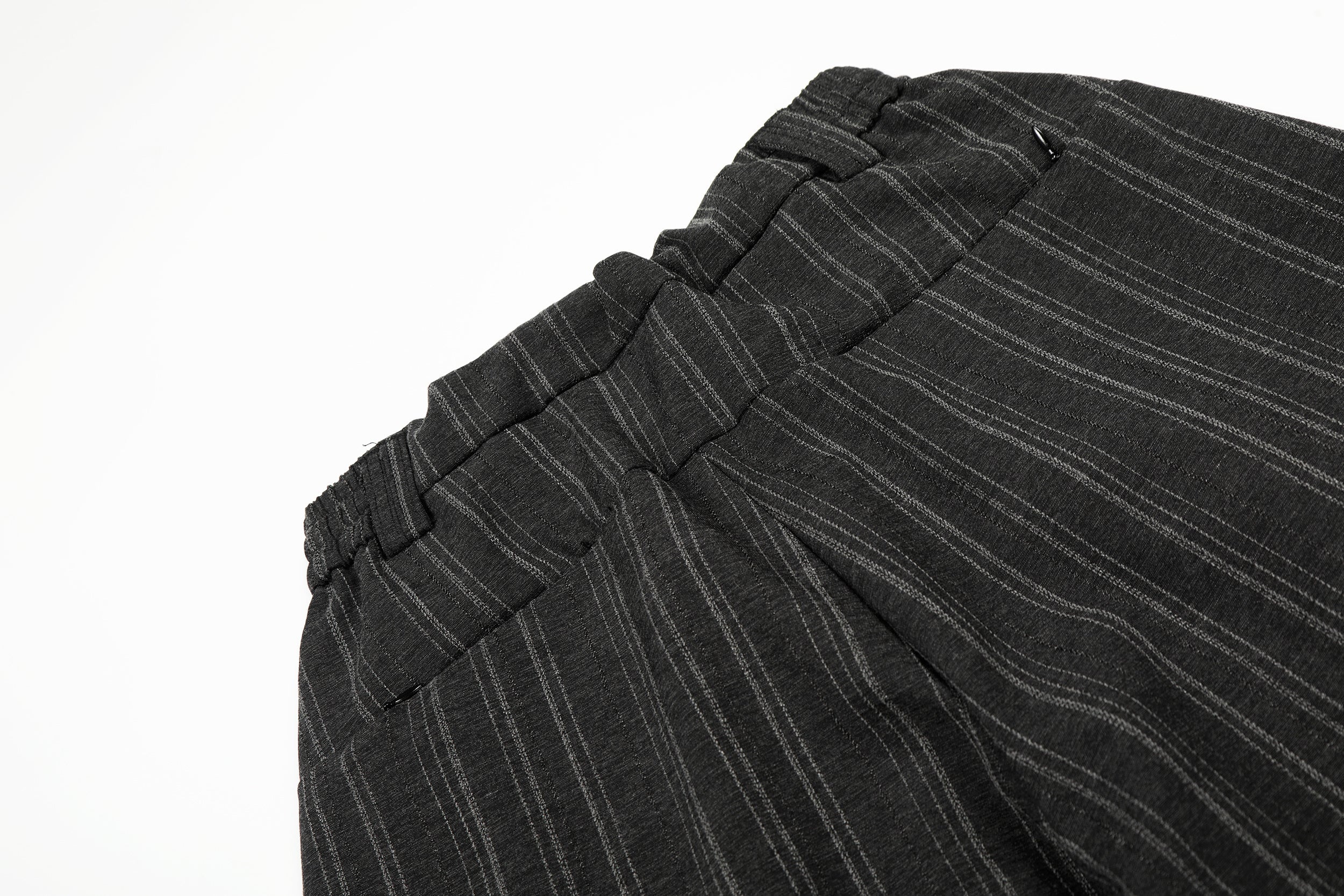 Omirad Striped Wide-Leg Pants | Pleated Pinstripe Trousers