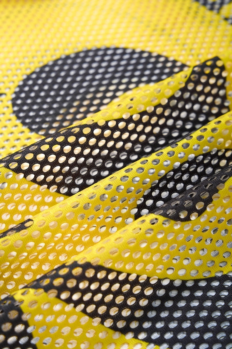 Omirad Glamorous 22 Mesh Jersey T-Shirt | Yellow Streetwear