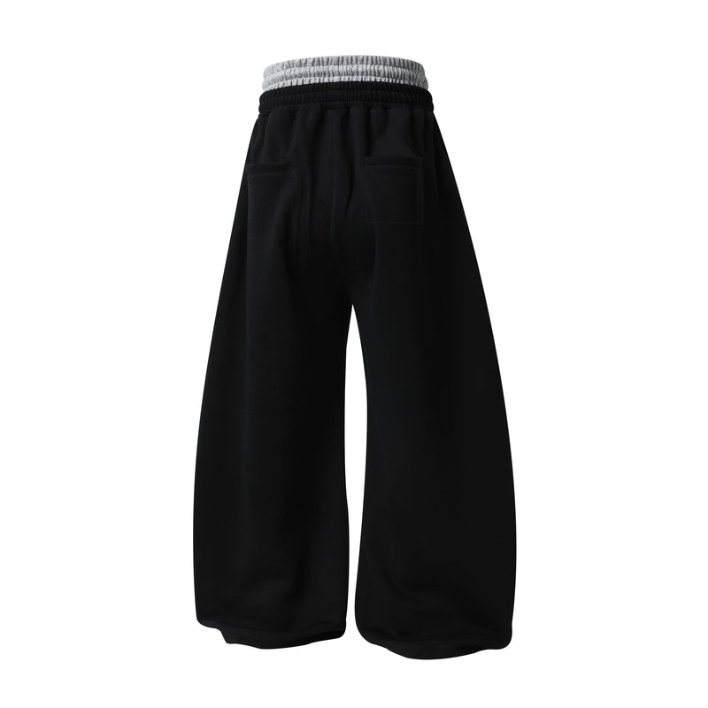 Omirad 77 Patchwork Wide-Leg Sweatpants | Streetwear