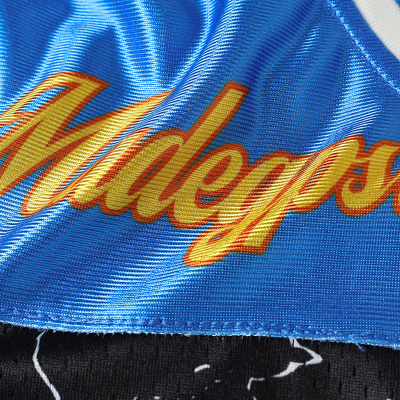 Flame Crack Street Football Jersey | Number 69 Varsity Mesh