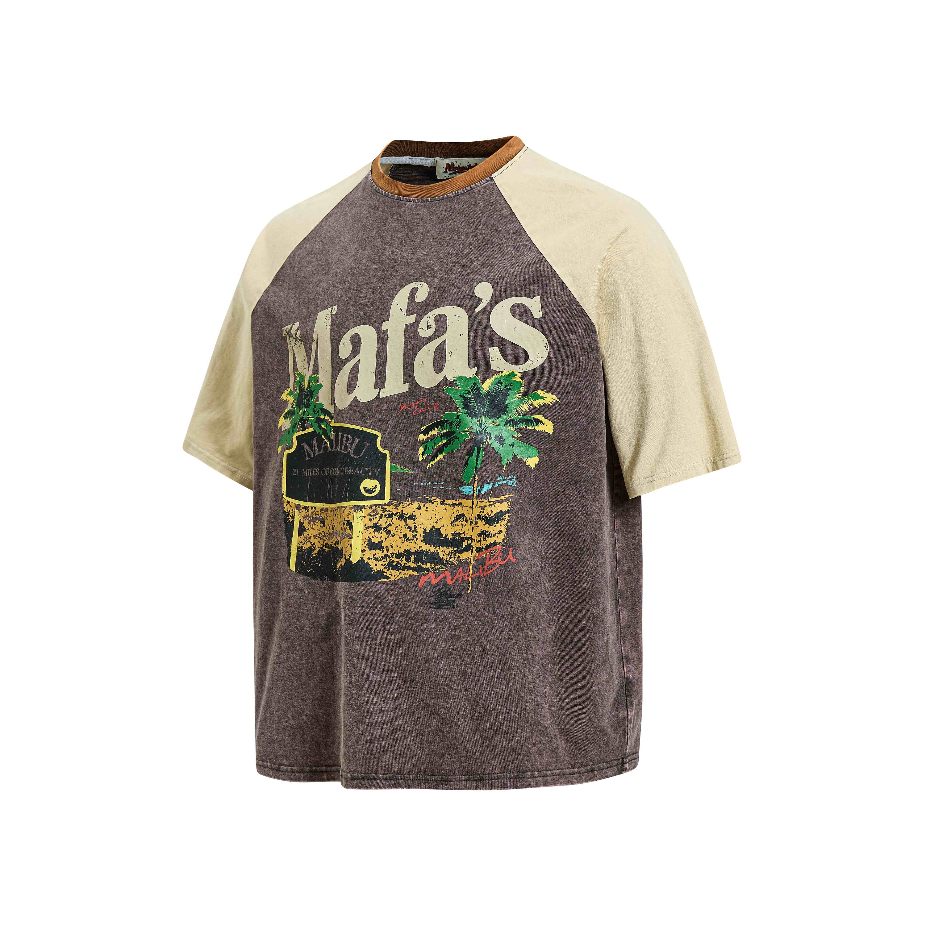 Mafa's Malibu Washed Raglan Tee | Vintage Coastal Streetwear