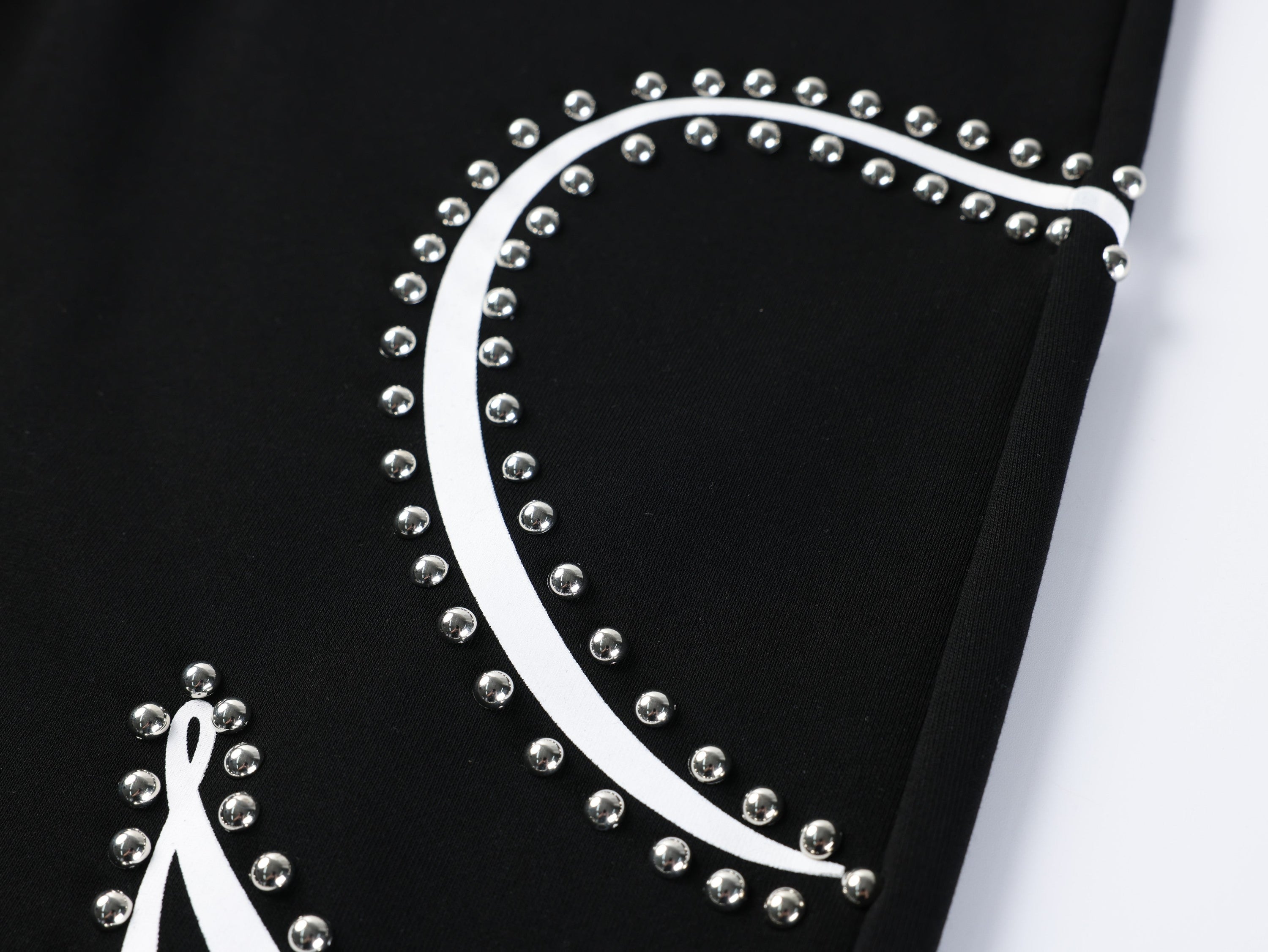 Omirad Studded Script Sweatpants | Wide-Leg Streetwear