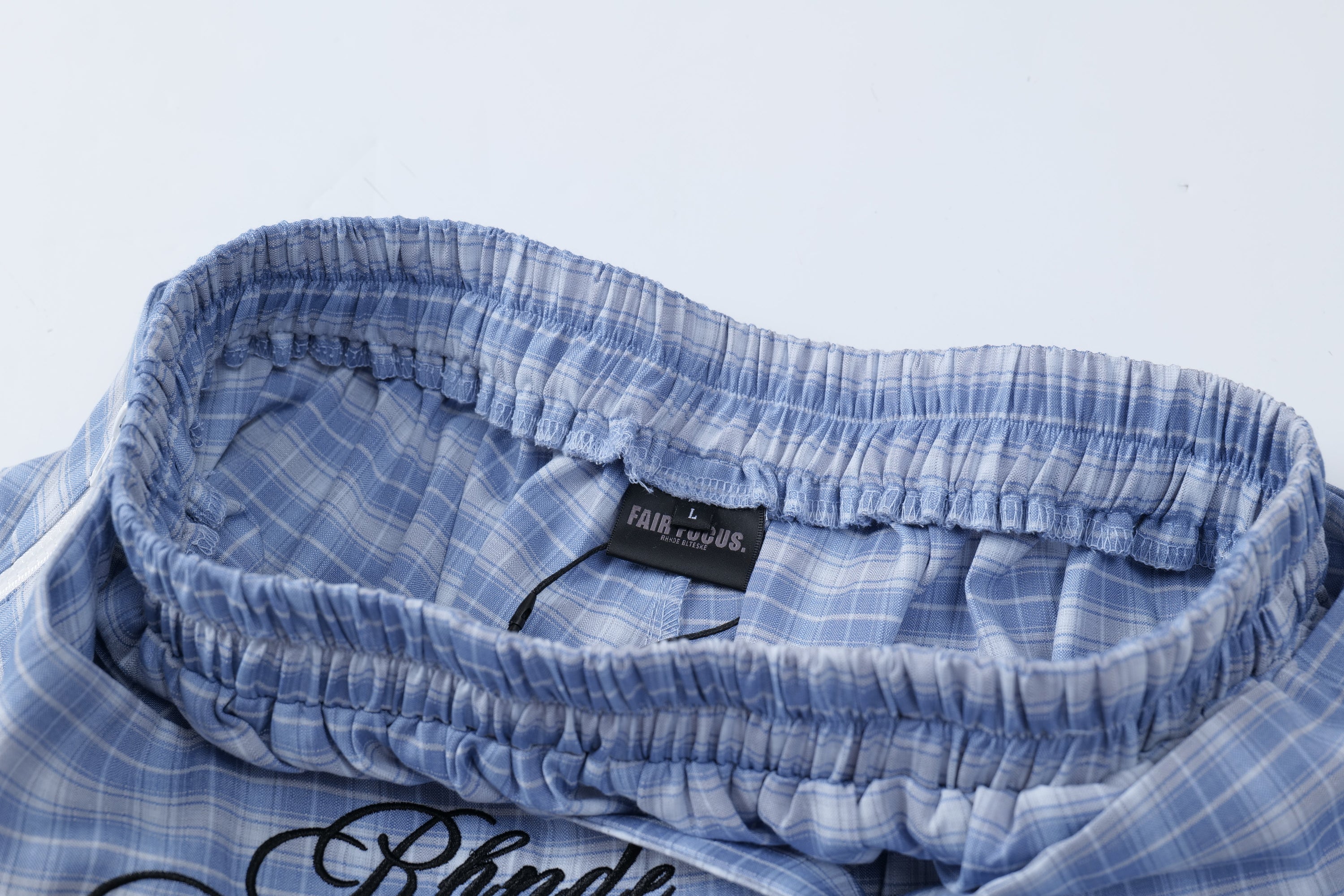 Fairfocus Draped Plaid Wide-Leg Pants | Avant-Garde Streetwear
