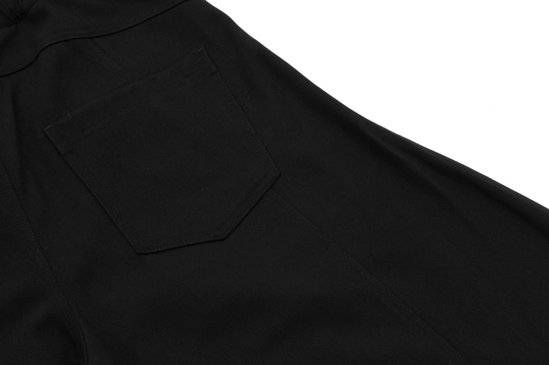 Omirad Plaid-Belt Curved Leg Wide Pants | Streetwear Trousers