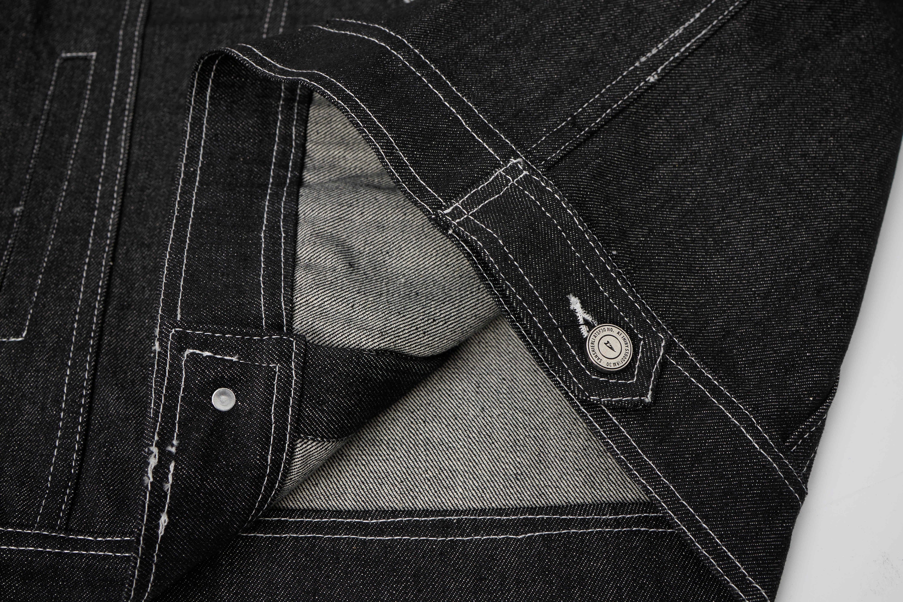 Omirad Graphic Denim Jacket – Tribal Embroidered Streetwear