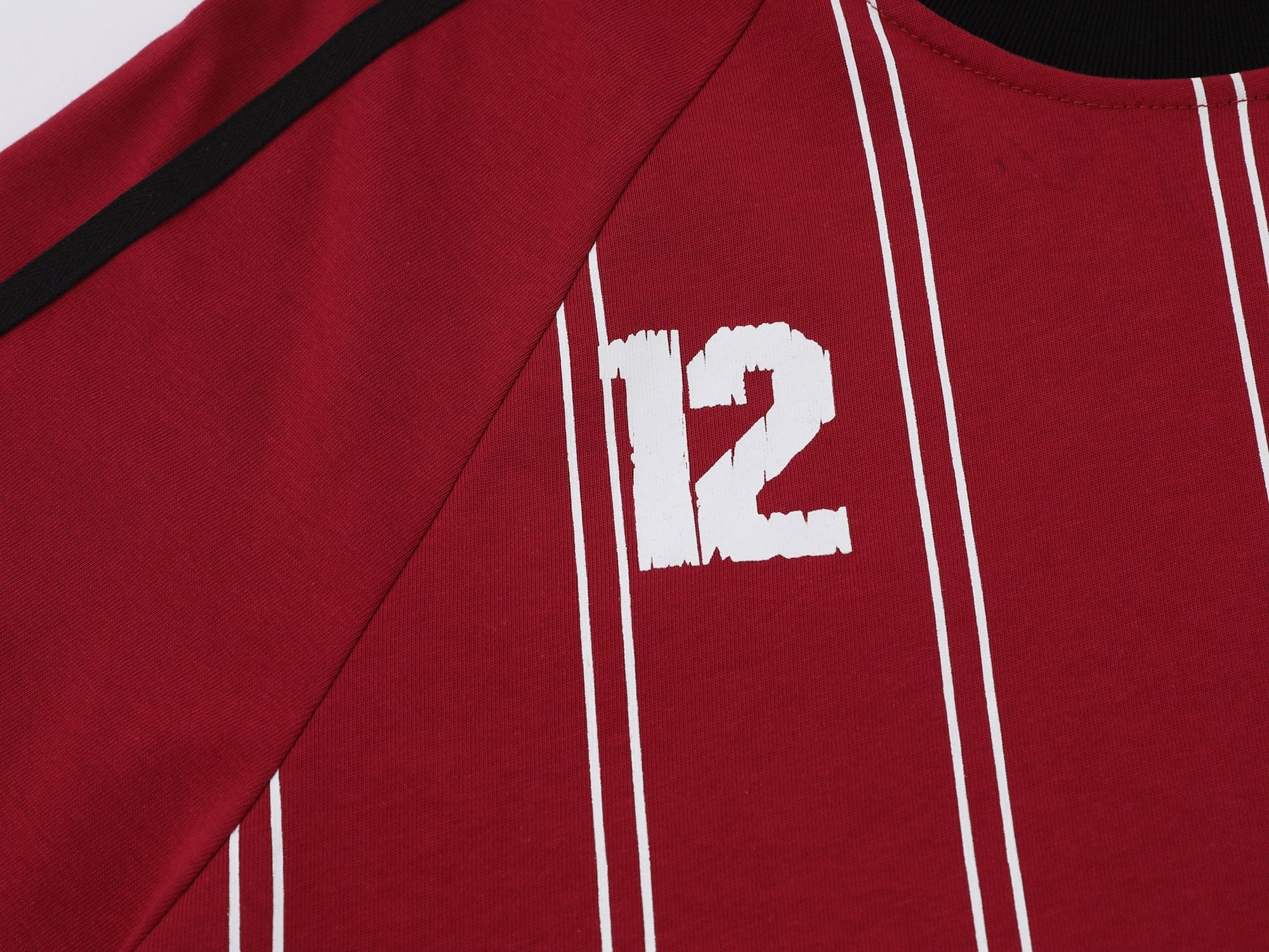 Omirad Pinstripe Sport Jersey Tee | Number 12 Streetwear