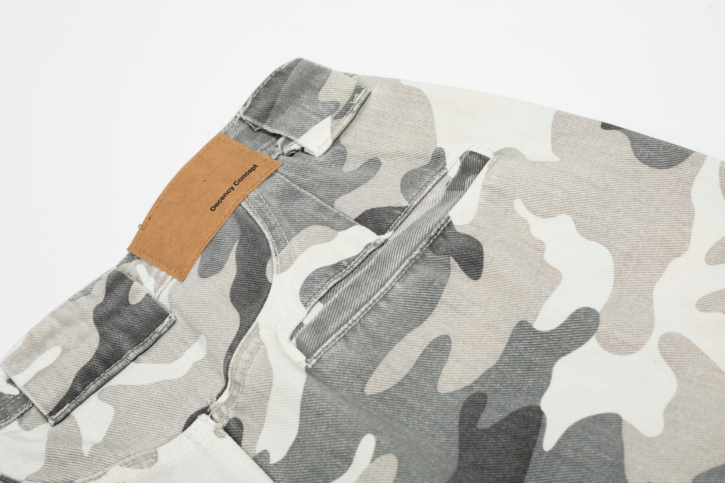 Arctic Camo Cargo Pants | Wide-Leg Tactical Streetwear