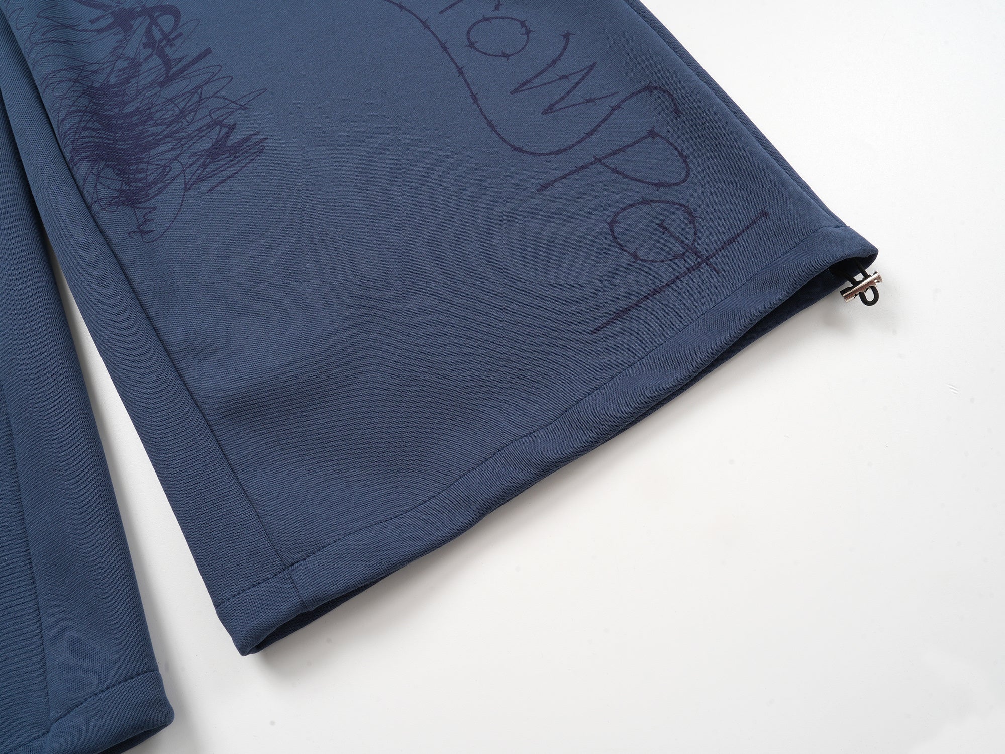 Omirad Sketch Graphic Wide-Leg Sweatpants | Street Style