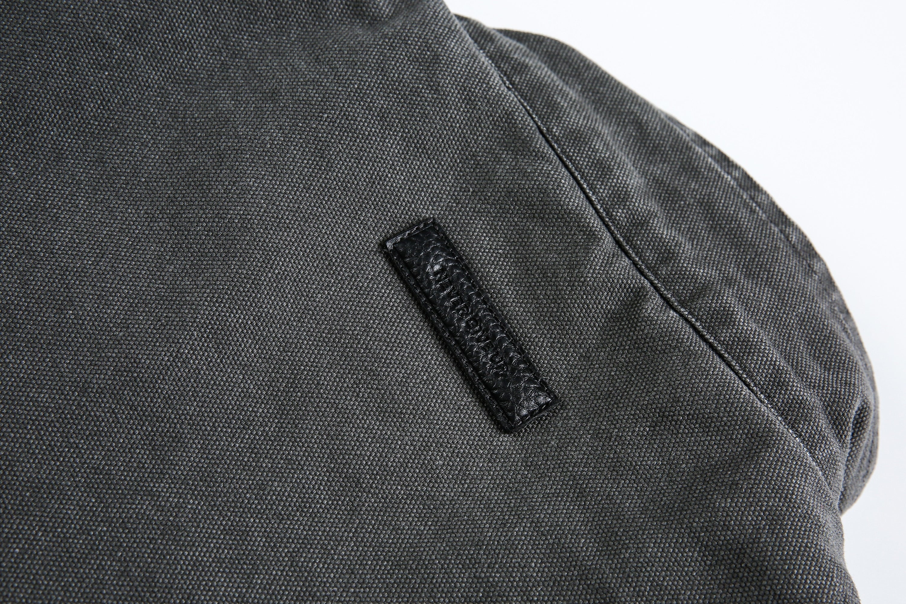 Metal Clasp Utility Jacket | Military-Inspired Cotton Jacket