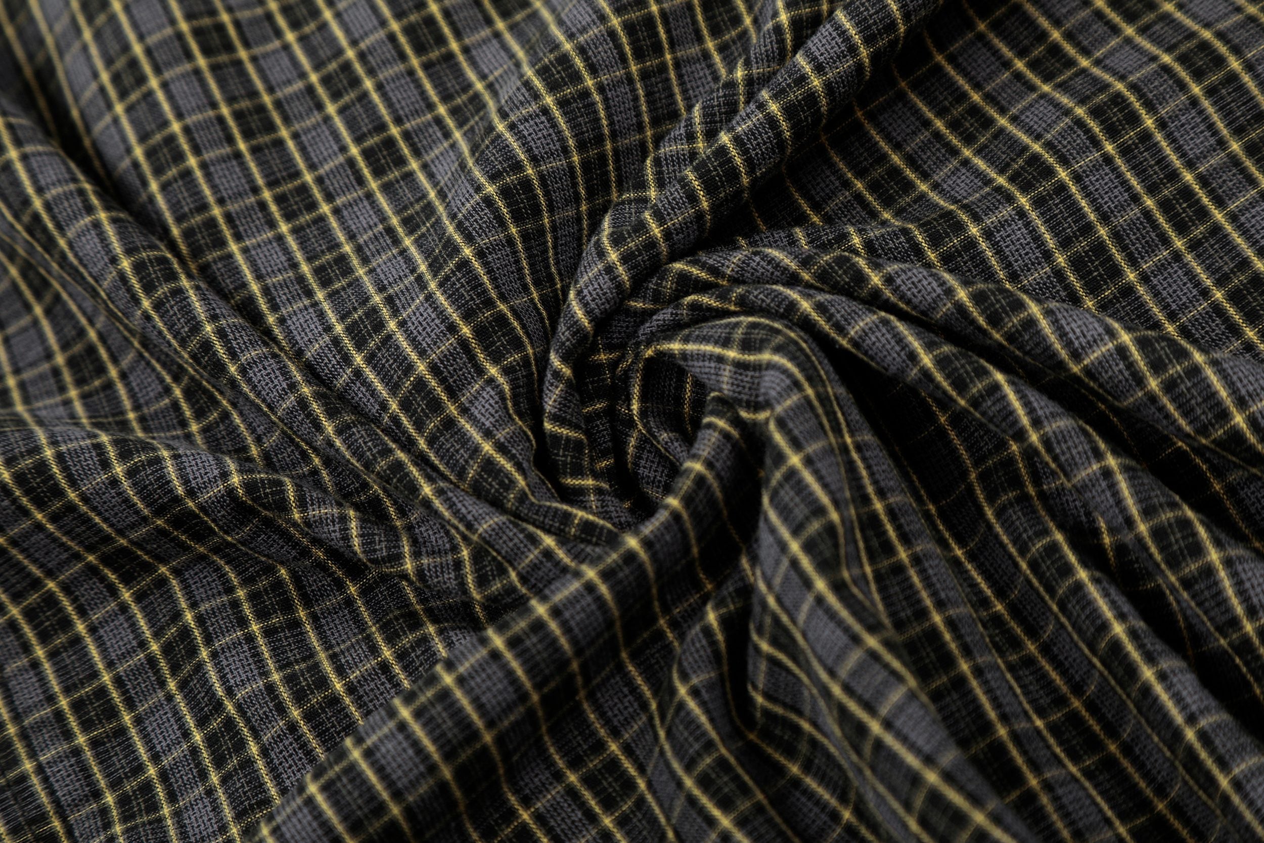 Omirad Gradient Check Distressed Plaid Shirt | Raw Edge