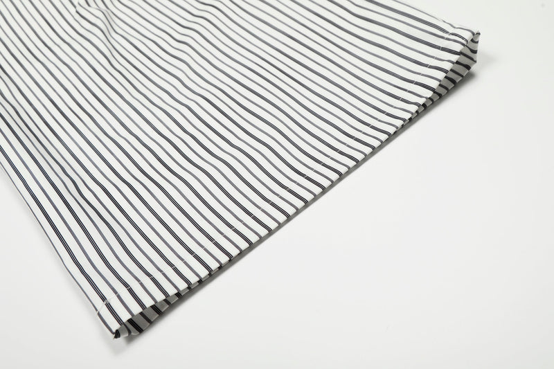 Striped Wide-Leg Relaxed Pants | Elastic Waist Lounge Trousers