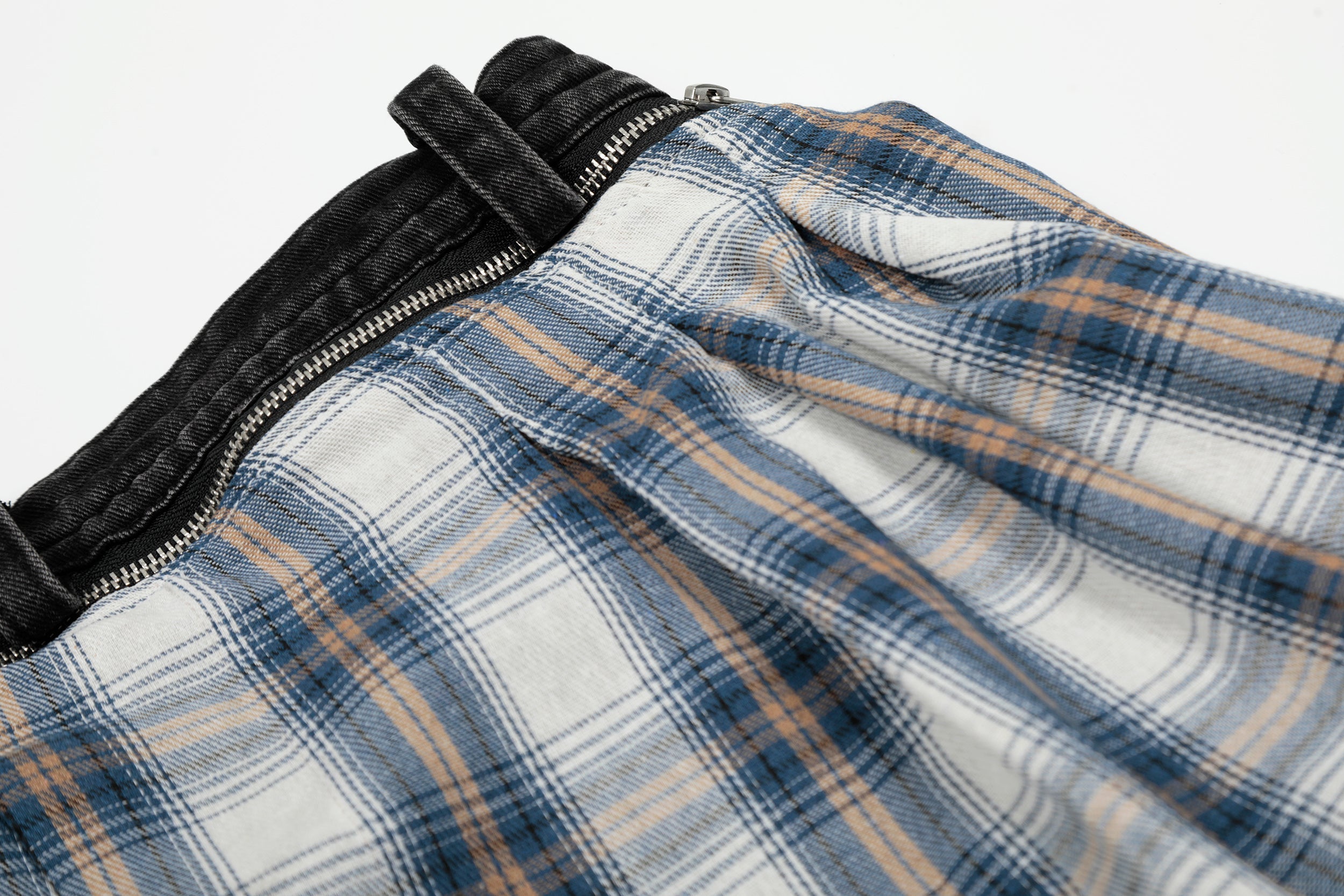 Omirad Layered Plaid Skirt-Pants | Deconstructed Streetwear