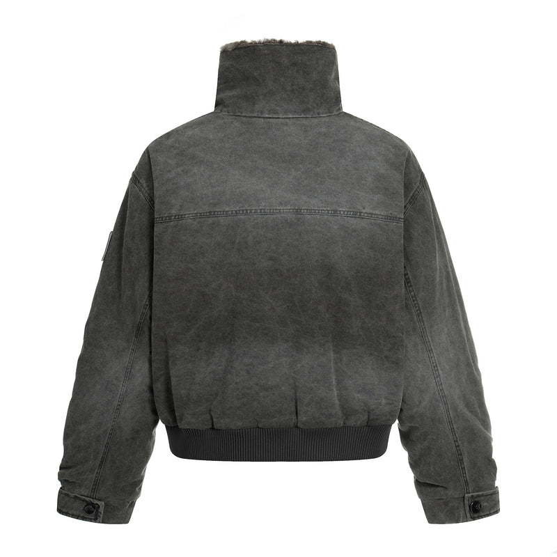 Omirad Washed Cotton Bomber Jacket | Vintage Streetwear
