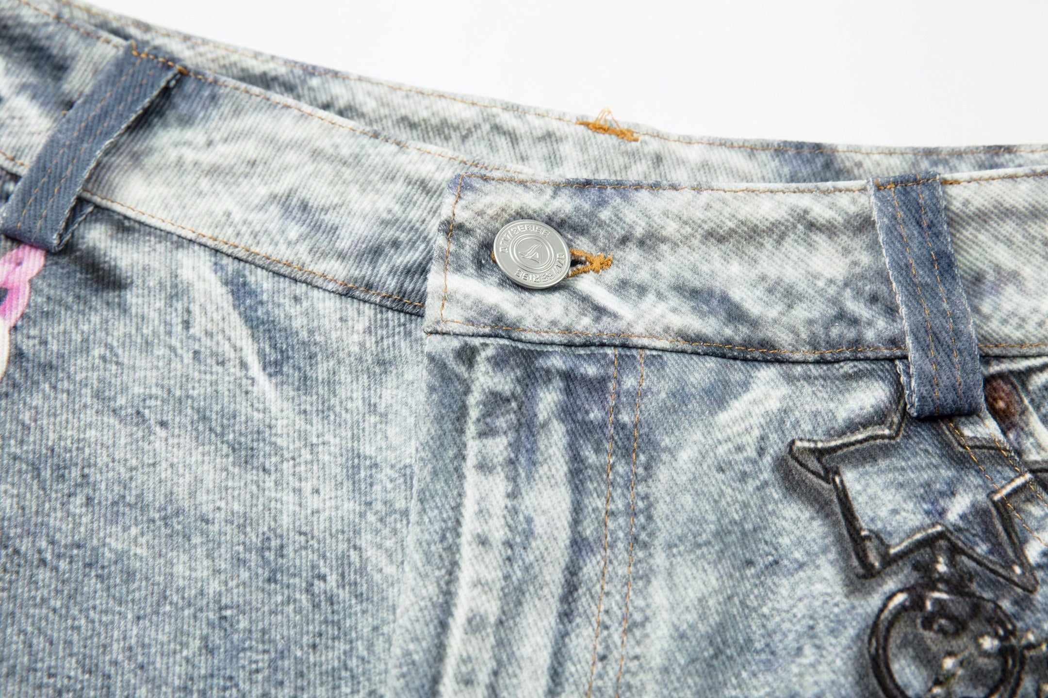 Omirad Vintage Charm Patch Denim Shorts | Streetwear